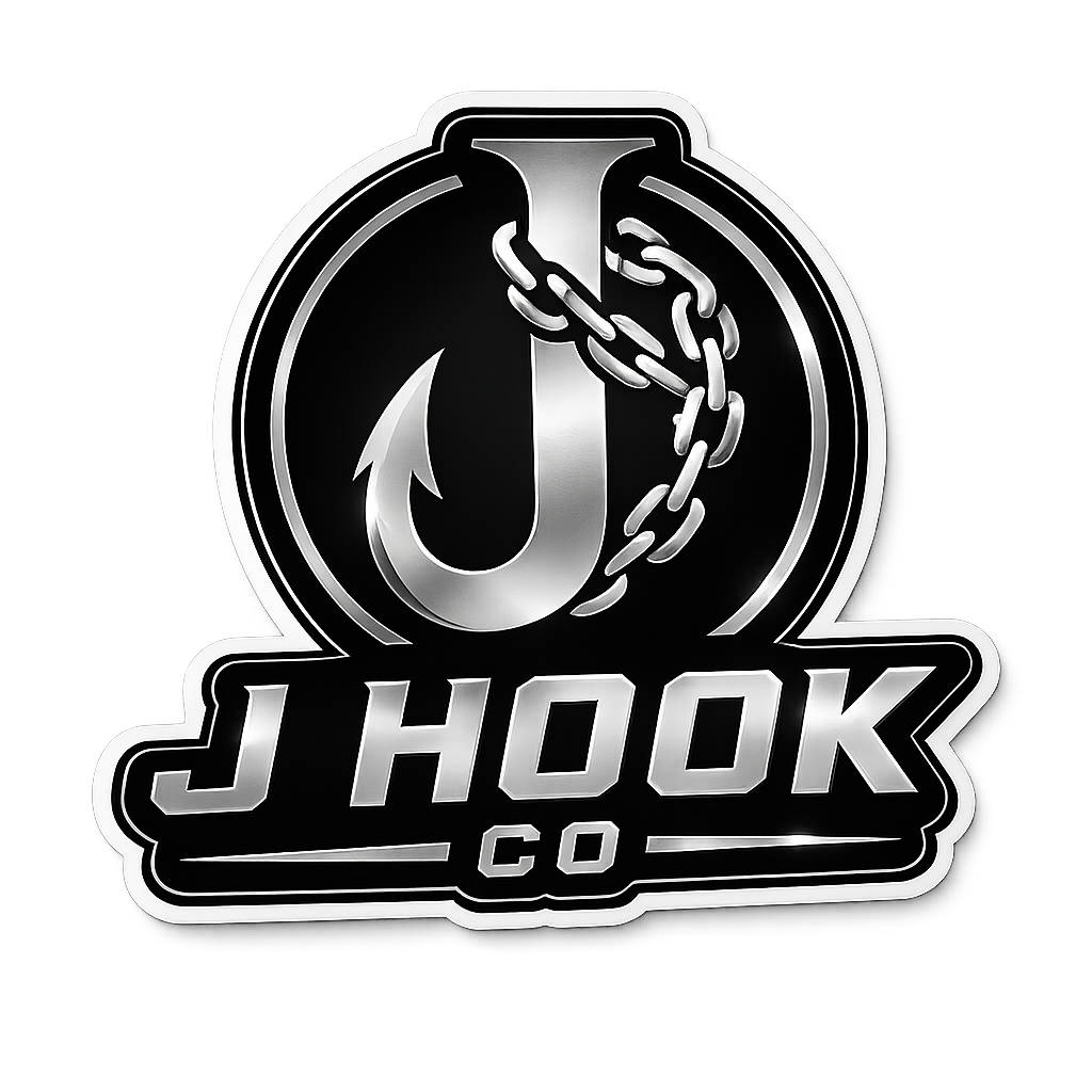 J Hook 3x3 sticker
